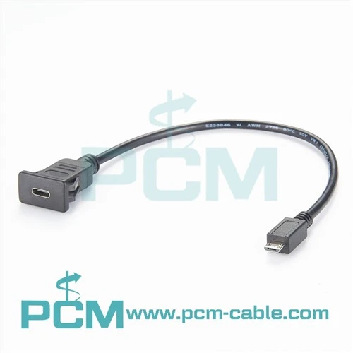 Kabel Lekap Panel USB C Ke USB Mikro