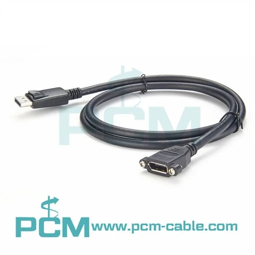DP DisplayPort Kabel Pelekap Panel Sambungan Lelaki ke Perempuan