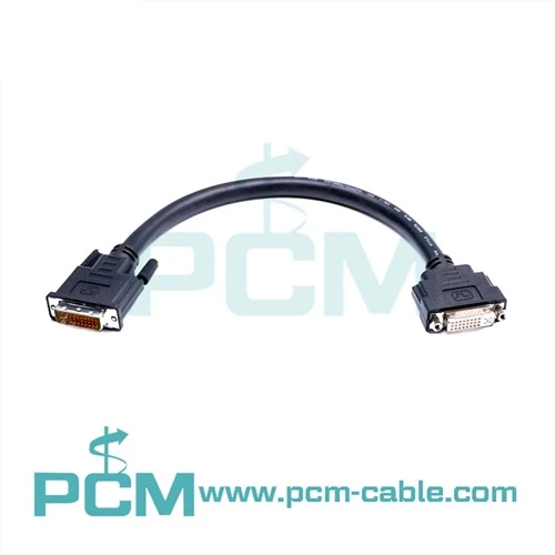Kabel PortSaver Panel Rata Digital DVI Lelaki Ke Perempuan
