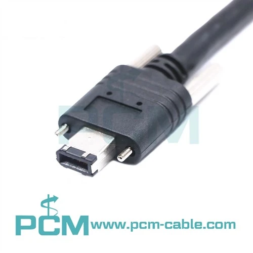 Firewire 400 6-Kabel Pin 1394 dengan Skru Ibu Jari