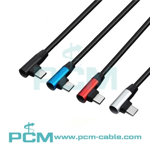 Kabel Jenis-C Sudut Kanan USB-C 3.1 GEN2