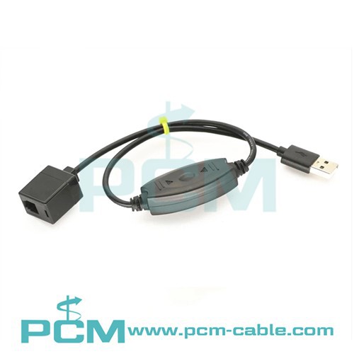 Penyesuai Handset Telefon USB Ke RJ9