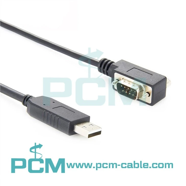 Kabel Bersiri USB Ke RS232 dengan Penyambung Profil Rendah DB9