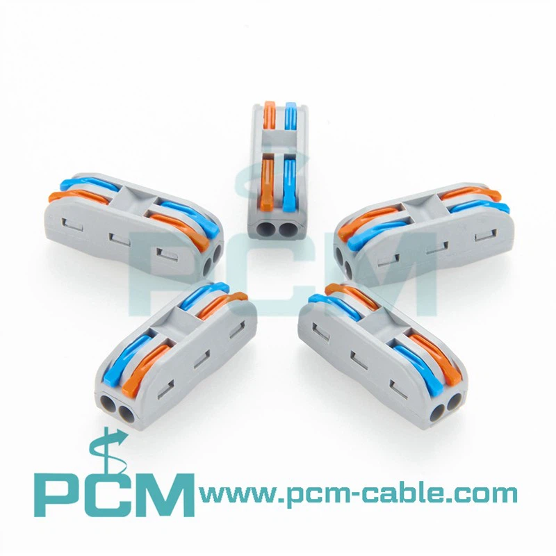 Lever Wire Connector for Quick Connection 28-12 (0.08-4mm²32A 250V Wire Connector Compact Splice Insulated Terminal