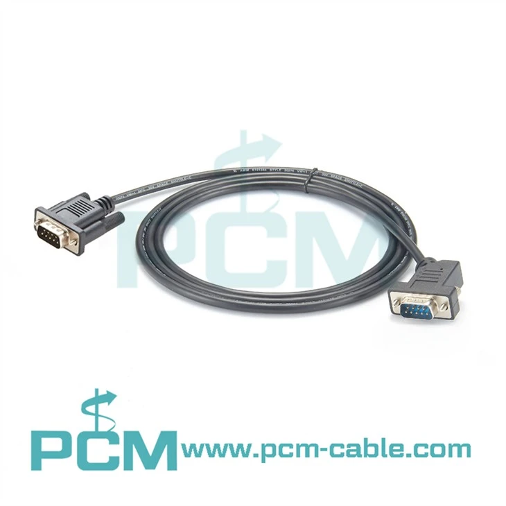 DB9 Male To 45 darjah Bersudut DB9 Kabel Male