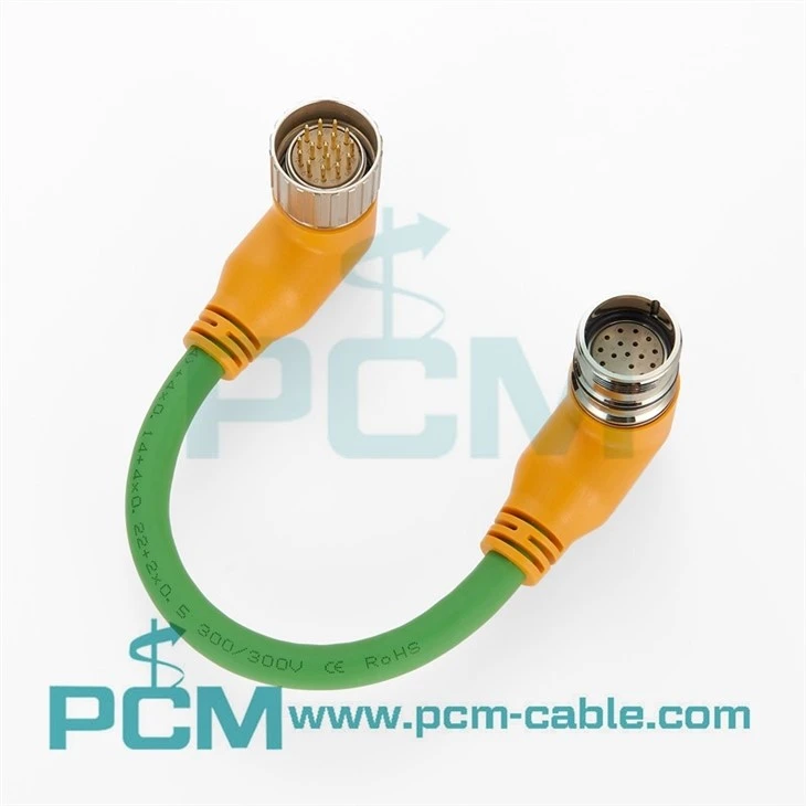 M23 Hi-Flex Cordset 17 Pole Right Angle