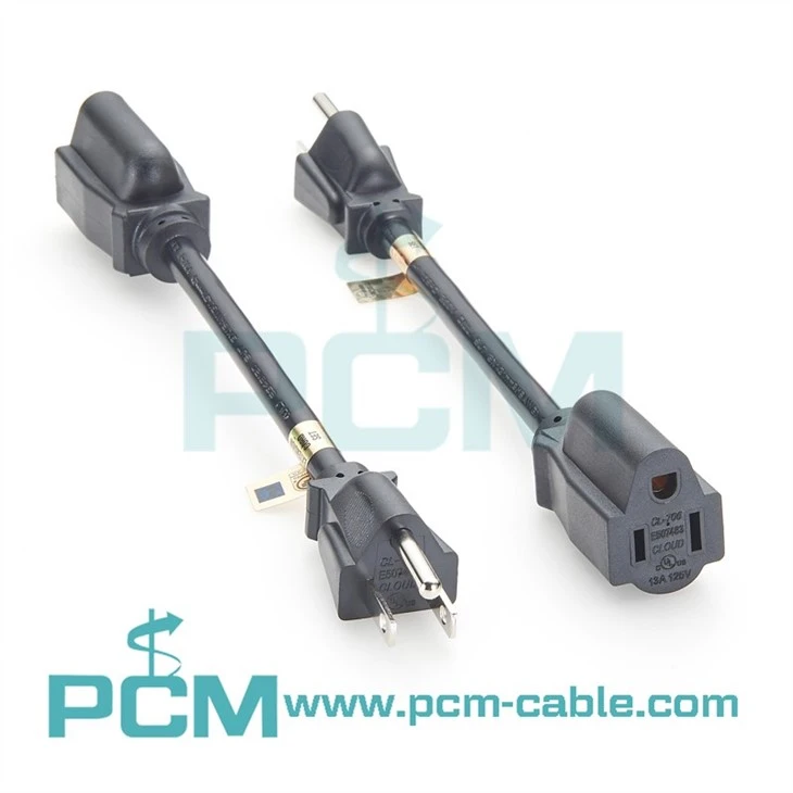 Power Extension Cord, NEMA 5-15P to NEMA 5-15R - Heavy-Duty
