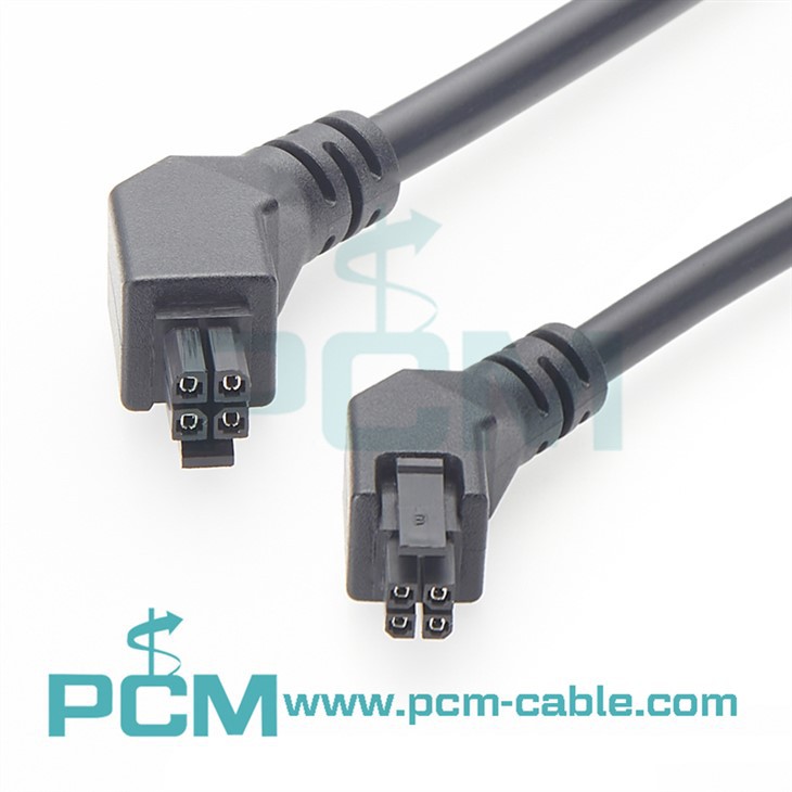 4-Pin 45 Degree Molex Off-the-Rak OTS Power And Signal Cable Memasang Mikro-Fit, Mini-Fit dan Mega-Fit