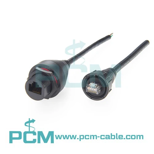 IP67 Kabel Ethernet Berlindung Kalis Habuk Kalis Air