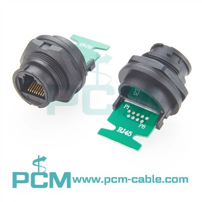 Penyesuai Pematerian Pemasangan Panel RJ45 Kepada Panel PCB