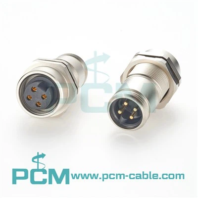 4 - pin 7/8 "-16 PBB Pulkhead Pass-through Receptacle