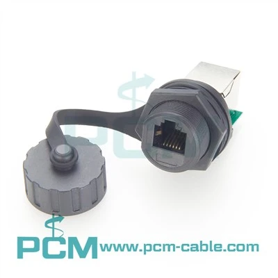 6P6C RJ12 Panel Kalis Air Mount Coupler Penyesuai Telefon Sebaris