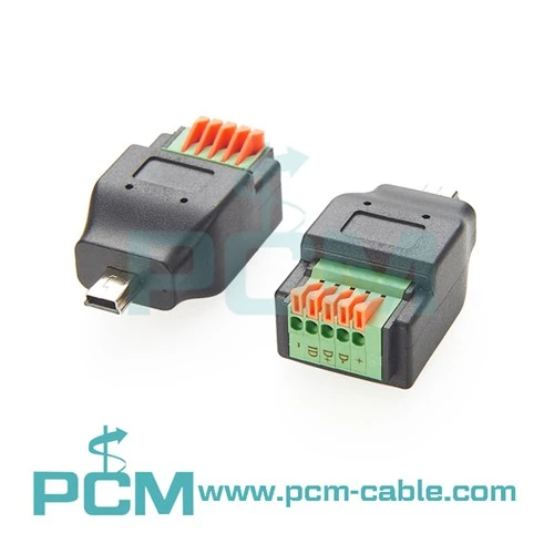 Mini USB Lelaki Ke Blok Terminal
