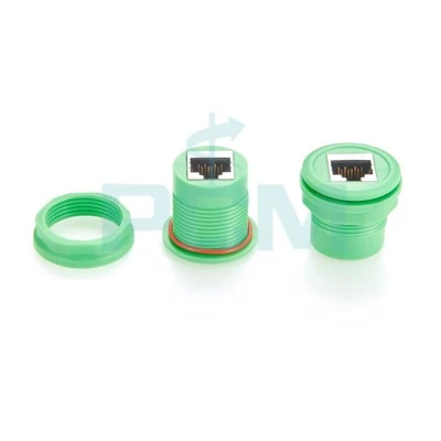Penyesuai Kabel Profinet RJ45 Perempuan Ke Perempuan Untuk Menyambung Pengekodan M12 D Kepada Kabel Profinet RJ45