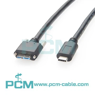 USB Vision Cable USB C ke USB 3. 0 Kabel penguncian skru mikro b