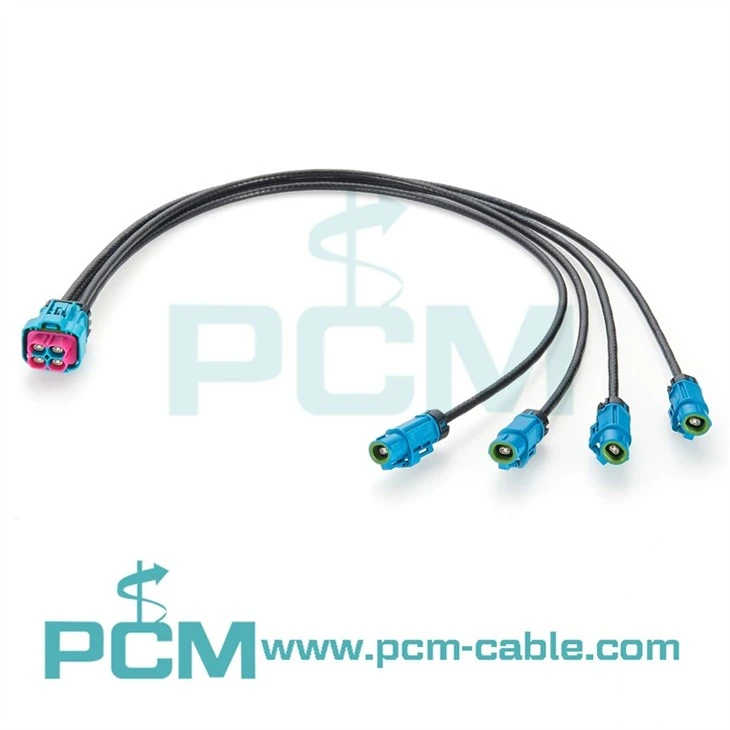 High-Performance H-MTD Ethernet Cable with IP67 Waterproof Protection and Rosenberger Connectors